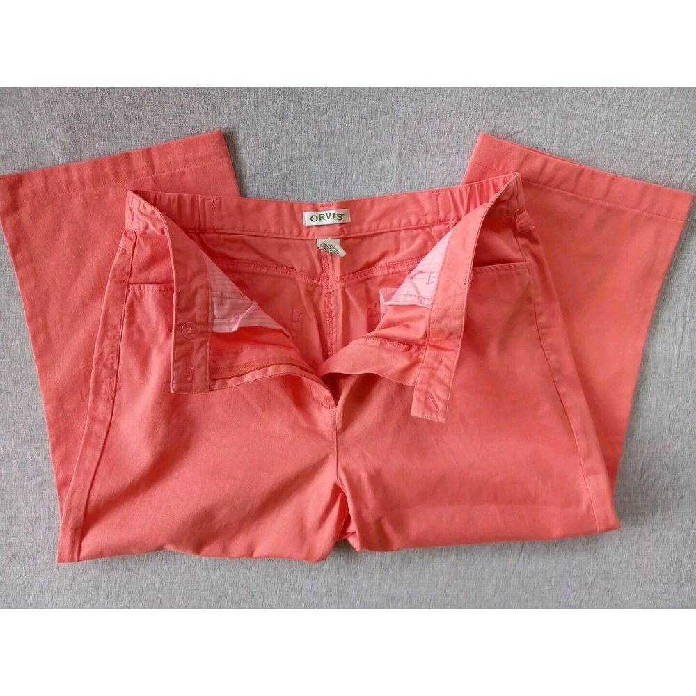 Orvis Women's 12 Stretch Waistband Outdoor Mom Pure Cotton Capri Denim Pants